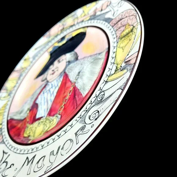 Vintage Royal Doulton Collectible Plate The Mayor Professional Series D6283 - Picture 10 of 12